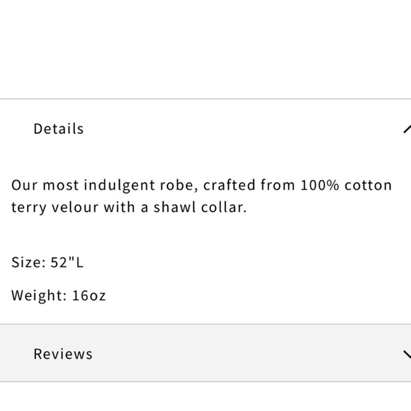 NWOT Cotton Velour White Bathrobe - Picture 8 of 9